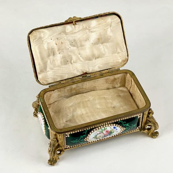19thc French enamel and ormolu-mounted jewellery casket attrib jean-Pierre Tahan 3