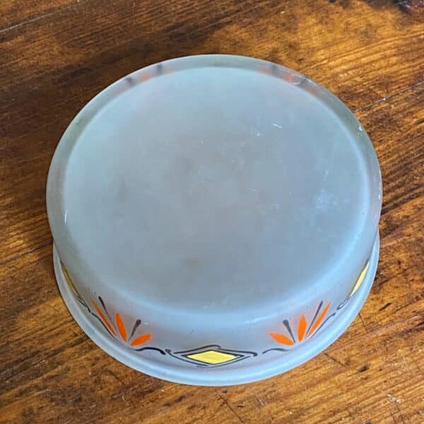Legras glass enamelled bowl (5)