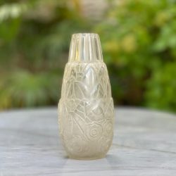 André Hunebelle Vase Flore, French art deco glass 1930 (1)